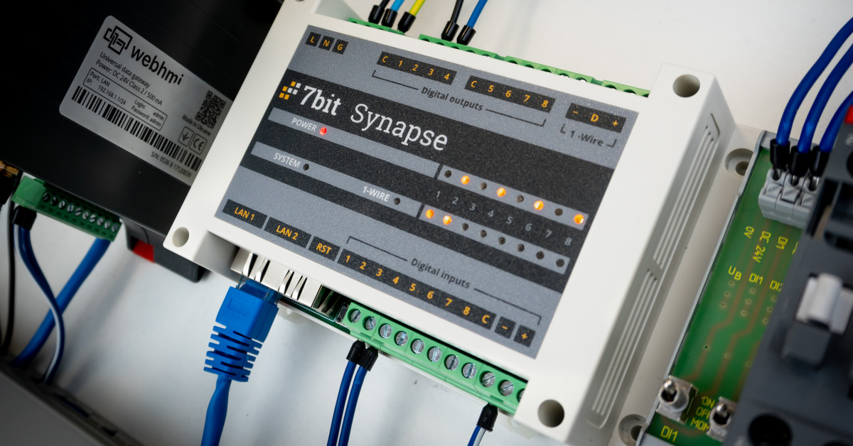 7bit Synapse – moduł IO Modbus TCP